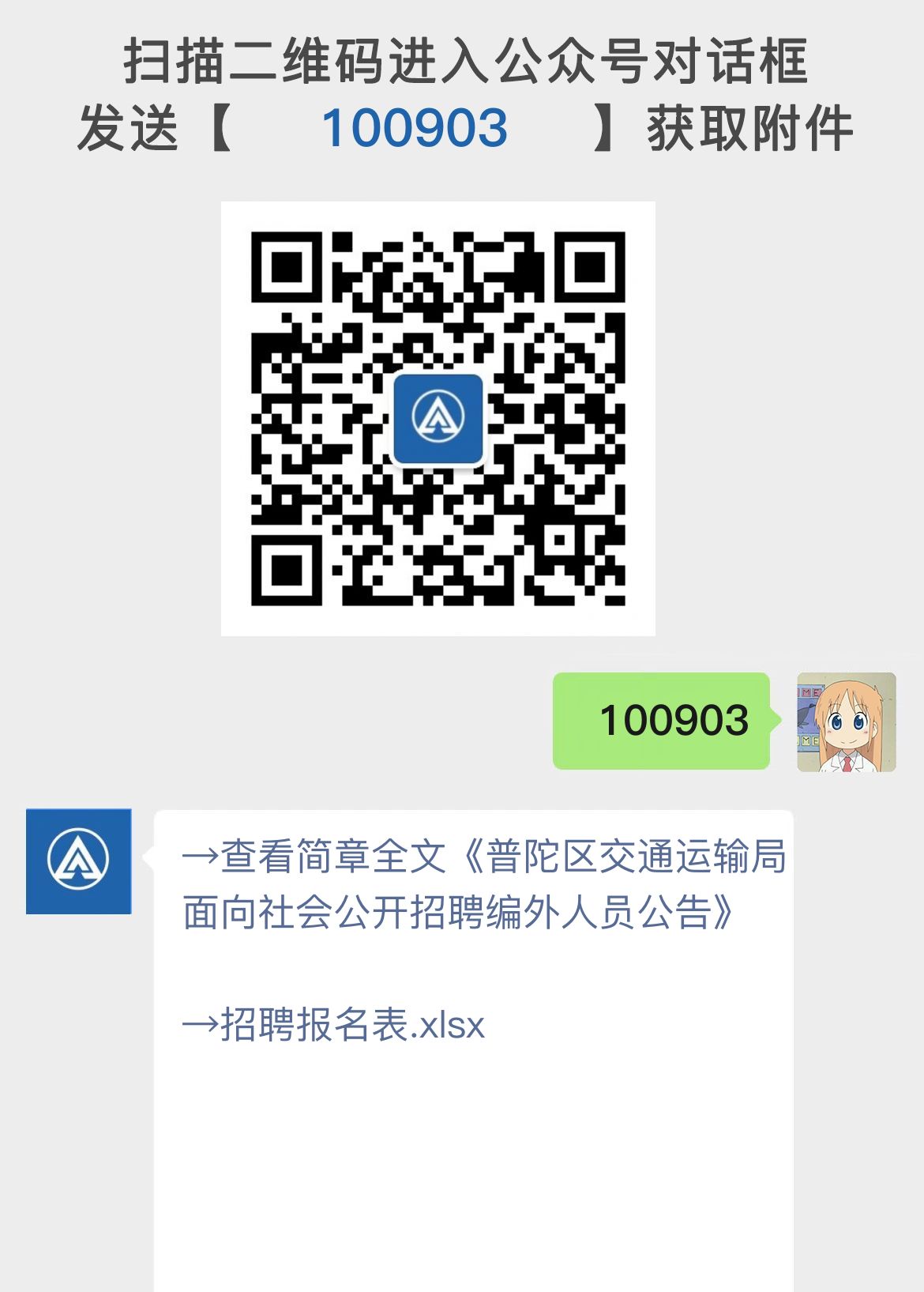 普陀区交通运输局面向社会公开招聘编外人员公告