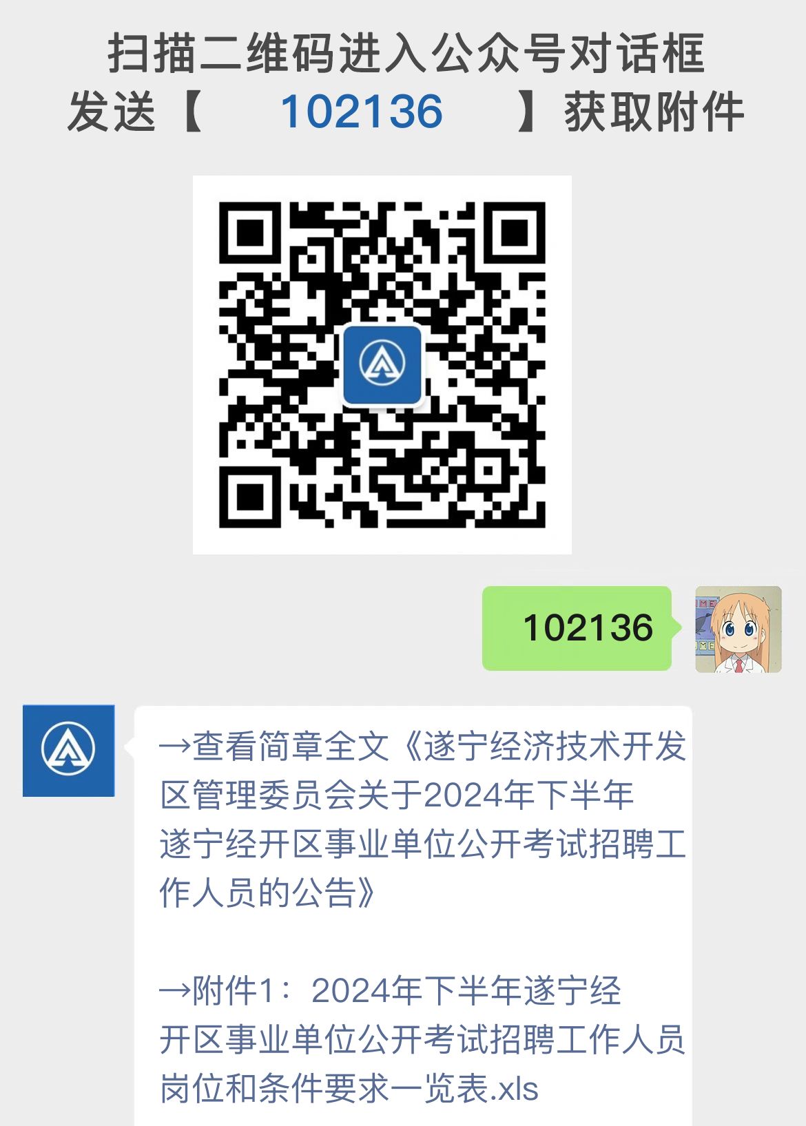 遂宁经济技术开发区管理委员会关于2024年下半年遂宁经开区事业单位公开考试招聘工作人员的公告