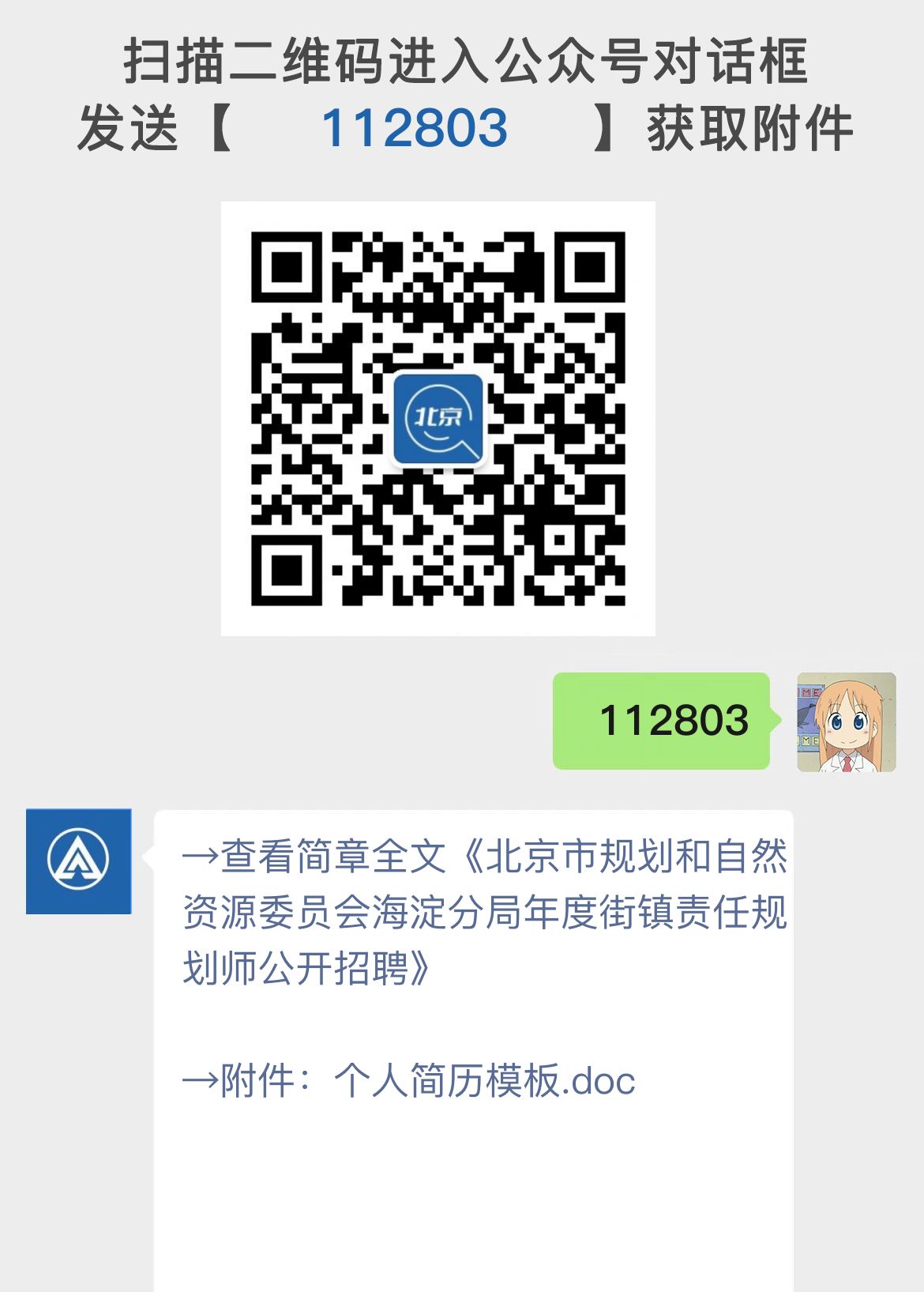 北京市规划和自然资源委员会海淀分局年度街镇责任规划师公开招聘