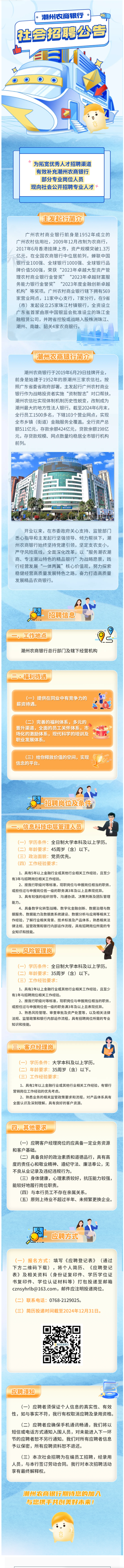 潮州农商银行社会招聘