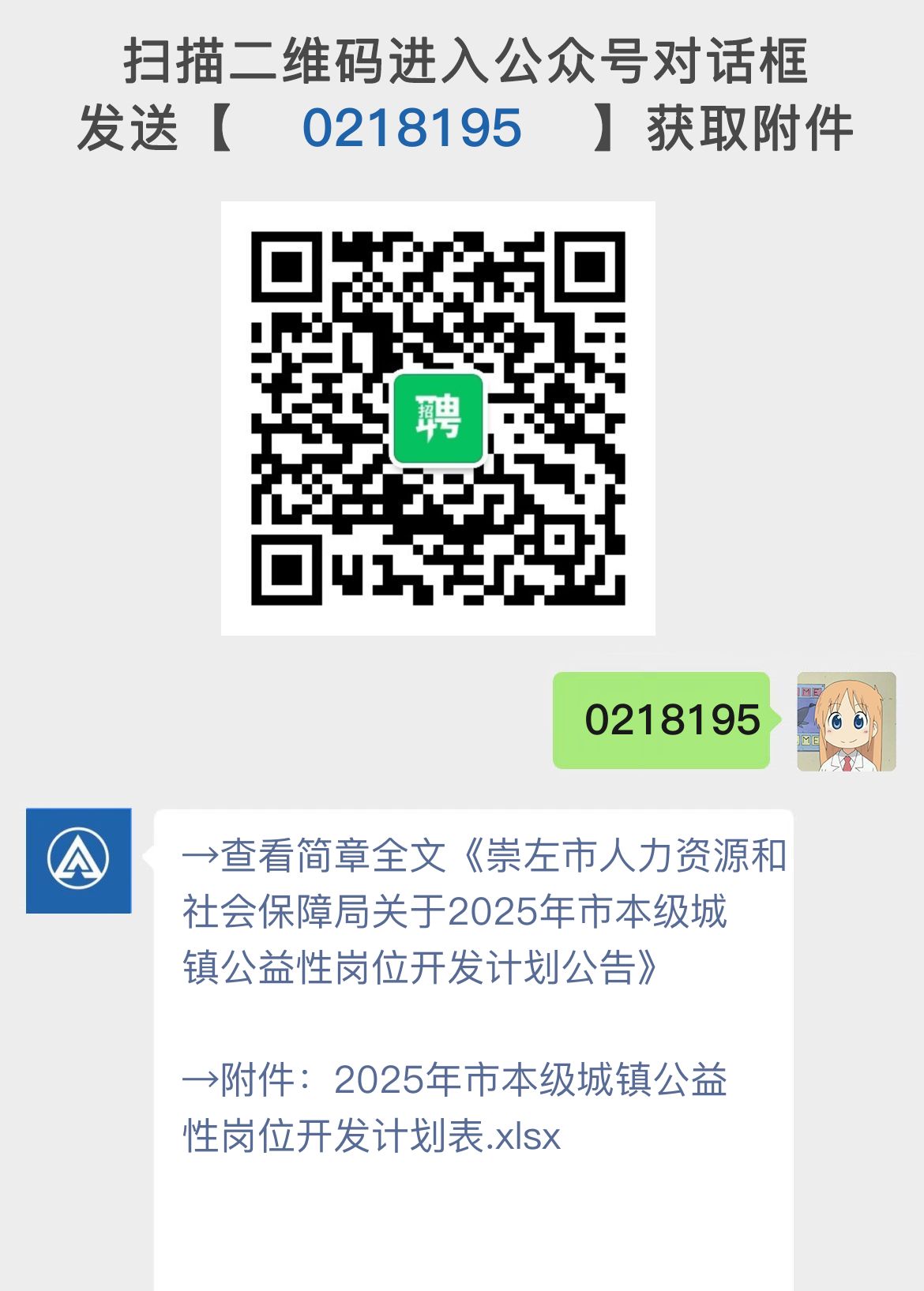 崇左市人力资源和社会保障局关于2025年市本级城镇公益性岗位开发计划公告