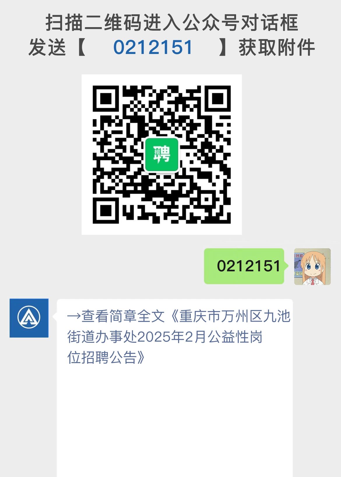 重庆市万州区九池街道办事处2025年2月公益性岗位招聘公告