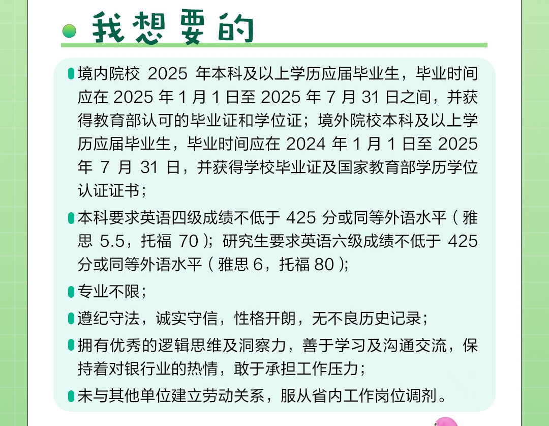 招商银行诚聘英才