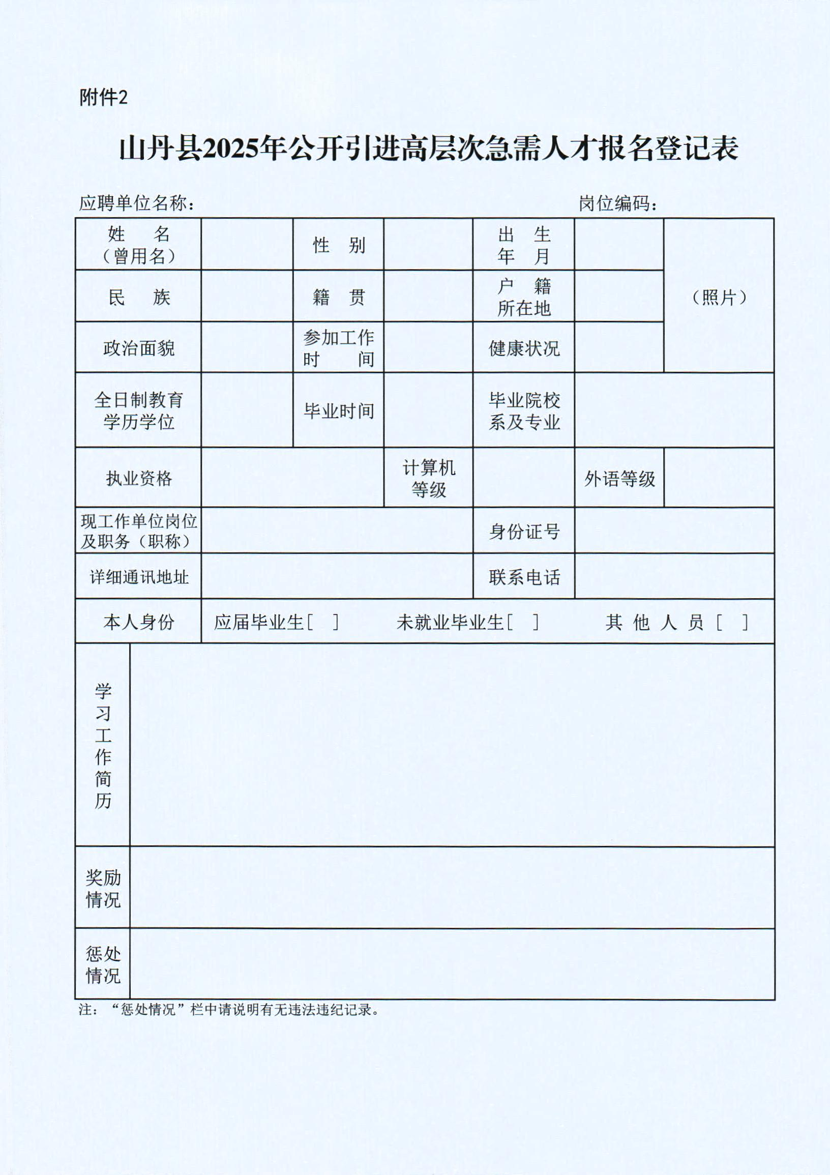 山丹县2025年公开引进高层次急需人才公告