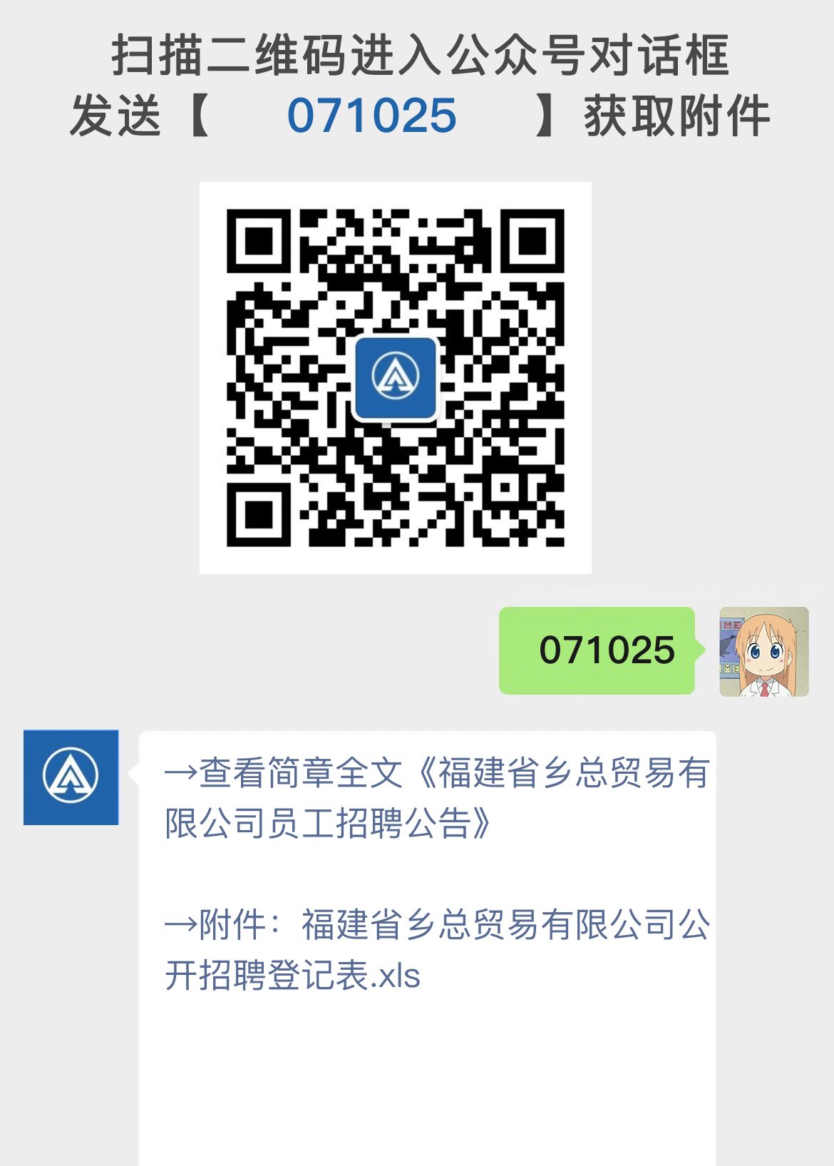 福建省乡总贸易有限公司员工招聘公告