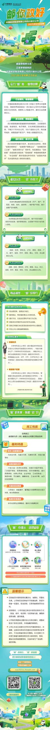 中国邮政集团有限公司四川省分公司2025年社会招聘公告