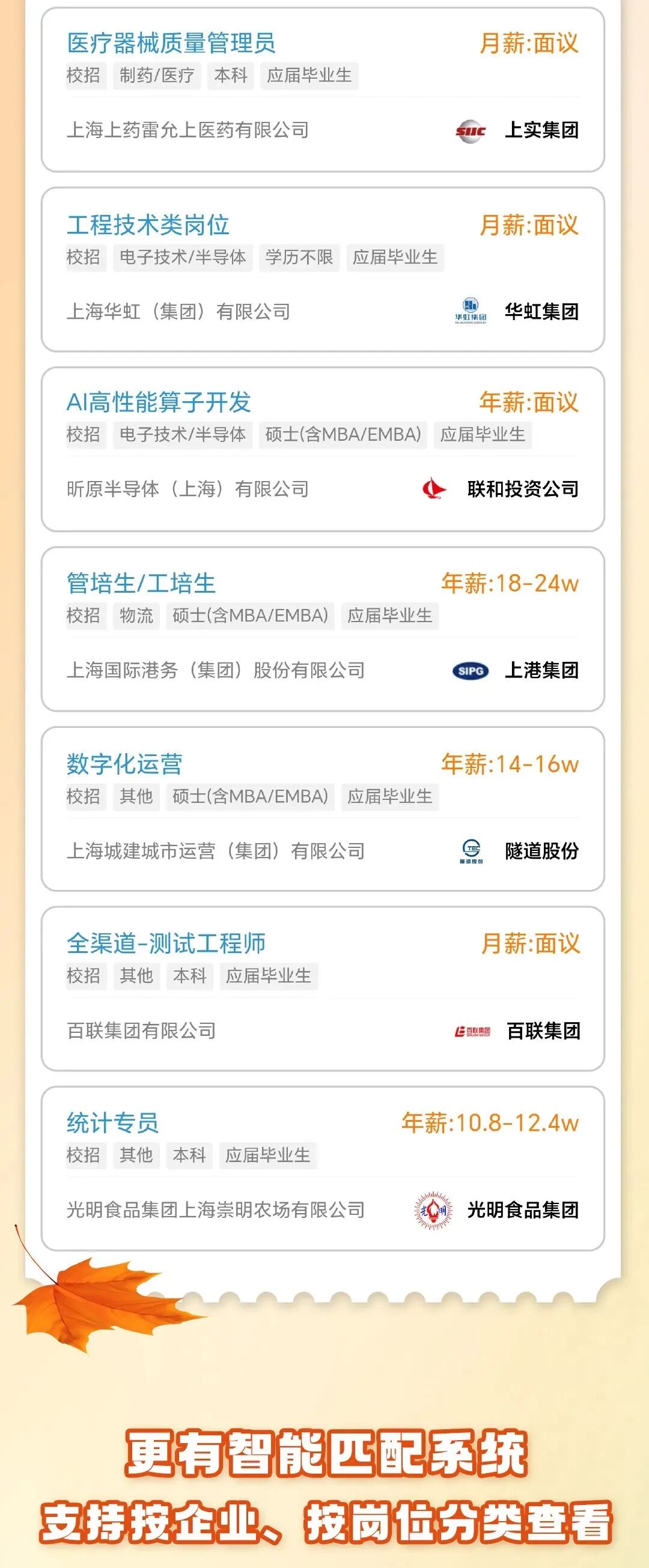 “骐骥秋实”上海国资国企2026届高校毕业生校园招聘正式启动