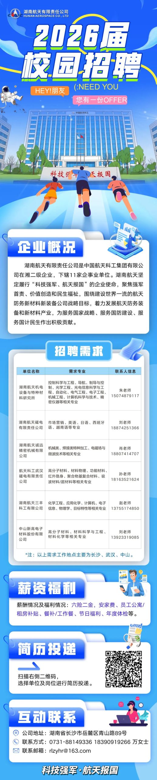 湖南航天招聘公告