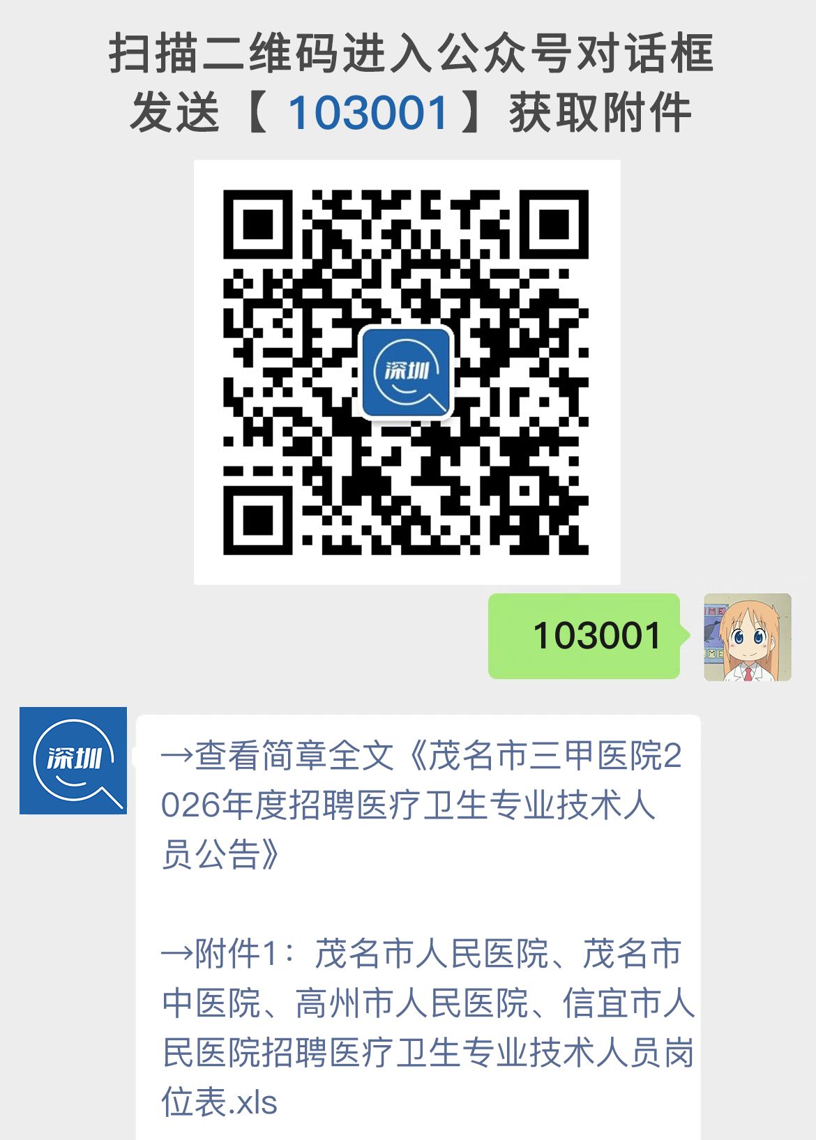 茂名市三甲医院2026年度招聘医疗卫生专业技术人员公告