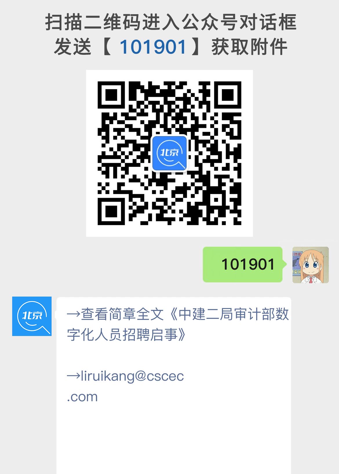 中建二局审计部数字化人员招聘启事