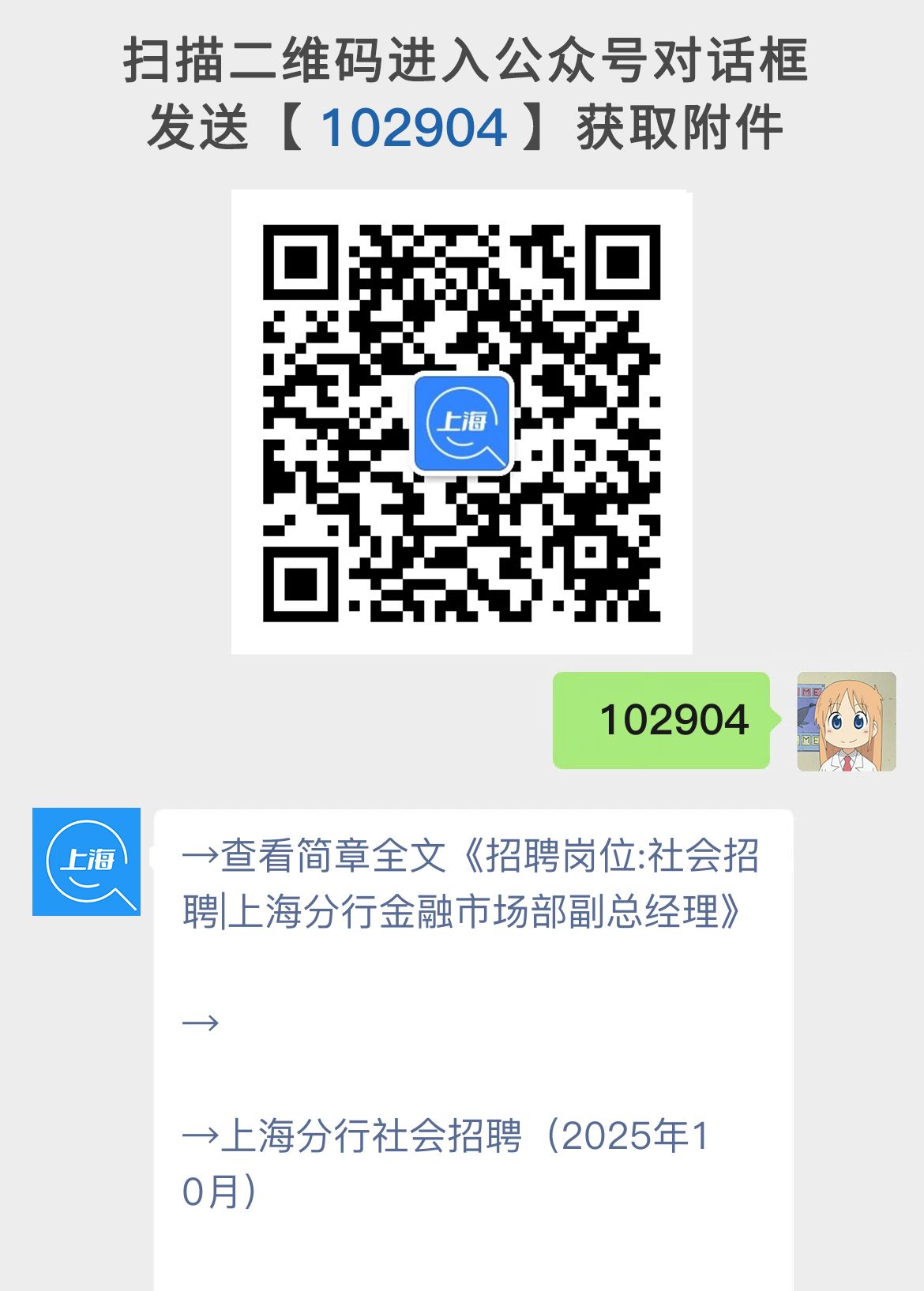 招聘岗位:社会招聘|上海分行金融市场部副总经理