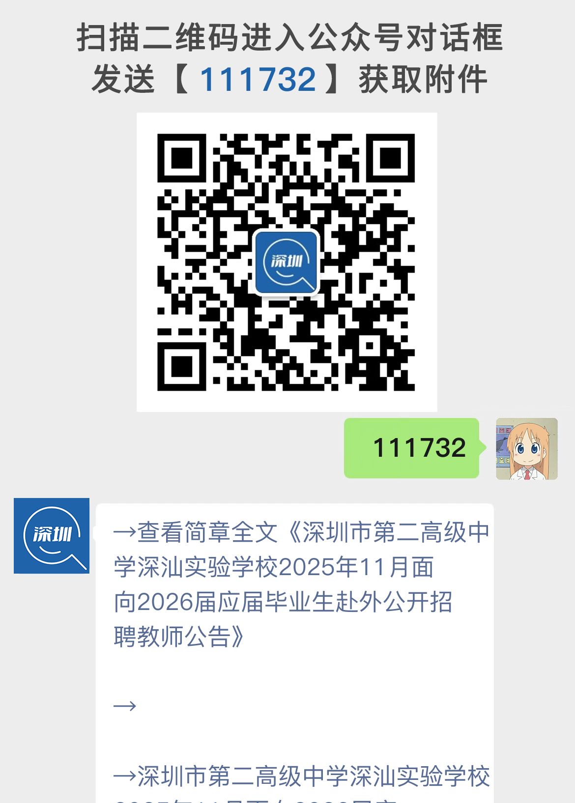 深圳市第二高级中学深汕实验学校2025年11月面向2026届应届毕业生赴外公开招聘教师公告