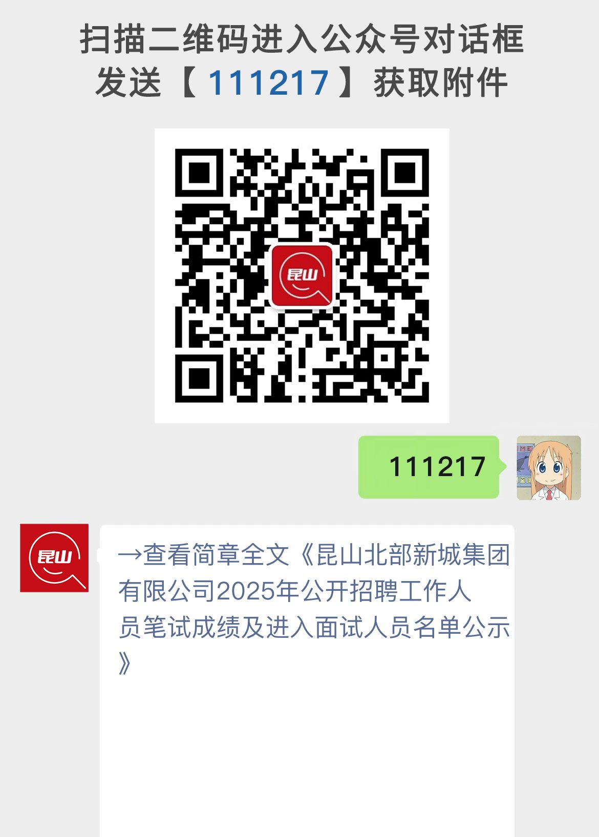 昆山北部新城集团有限公司2025年公开招聘工作人员笔试成绩及进入面试人员名单公示