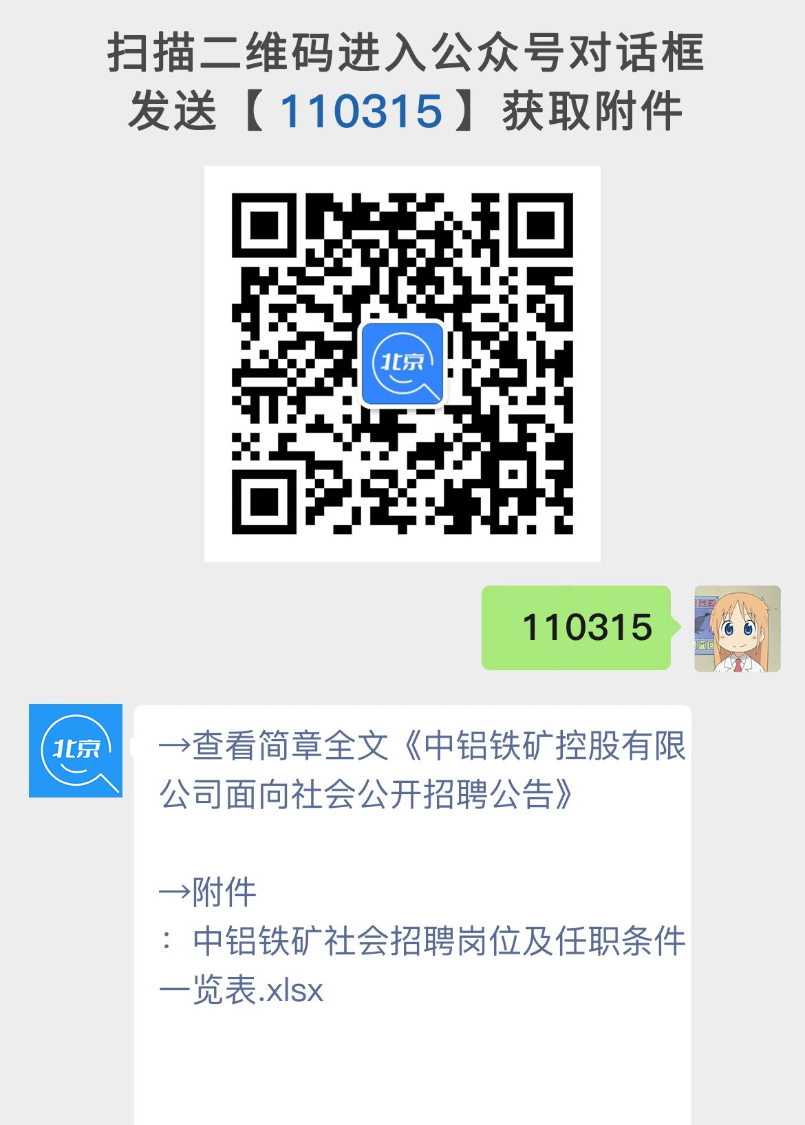 中铝铁矿控股有限公司面向社会公开招聘公告