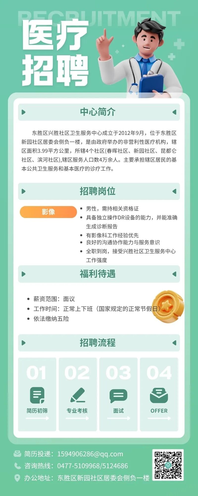 兴胜社区卫生服务中心招聘公告