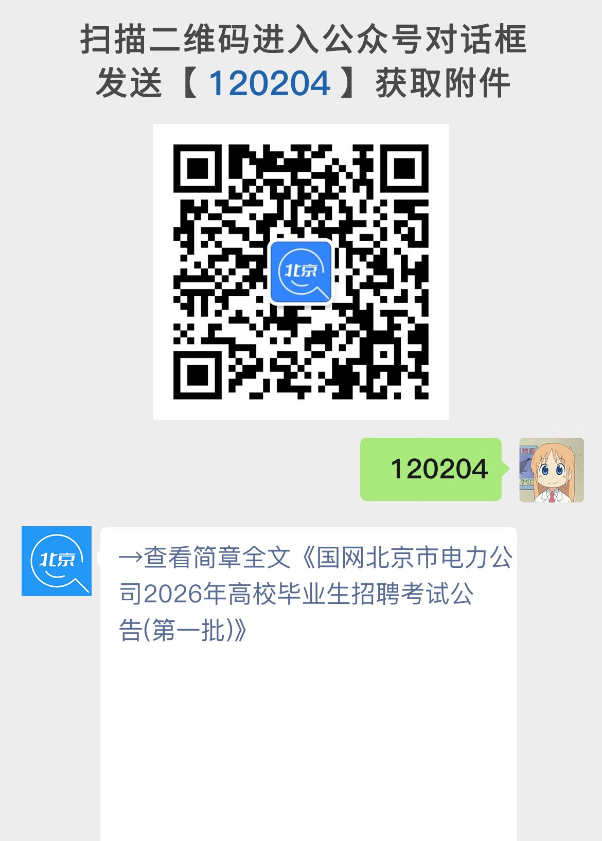 国网北京市电力公司2026年高校毕业生招聘考试公告(第一批)