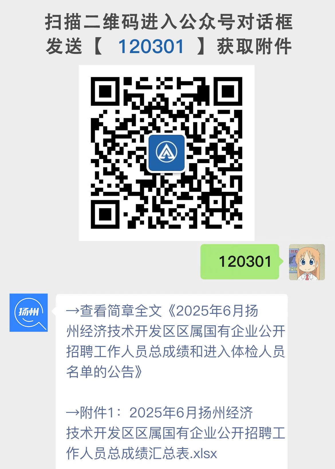 2025年6月扬州经济技术开发区区属国有企业公开招聘工作人员总成绩和进入体检人员名单的公告